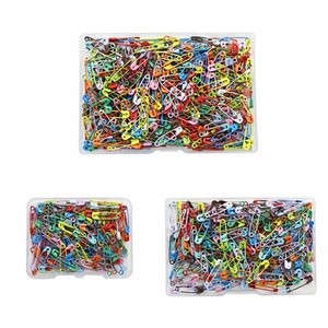 <span class=keywords><strong>Épingle</strong></span>s de sûreté en métal antirouille multi-tailles pour vêtements, fixation d'étiquettes, couture et travaux manuels DIY – Vente en gros fabricant - Product Image 6