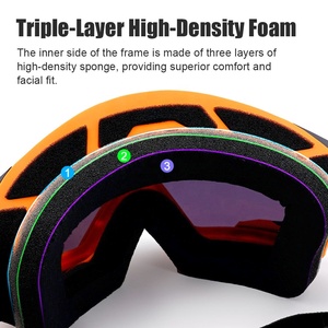 Gafas de Motociclismo Ajustables UV400 con Marco de TPU, Gafas Deportivas para Motocross, Dirt Bike, Quad, ATV, <span class=keywords><strong>Enduro</strong></span> - Product Image 2