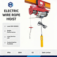 Derek Listrik Kecil untuk Rumah dan Garasi, Bersertifikasi CE, Perakitan Cepat, 110V 220V, Kontrol Jarak Jauh Nirkabel