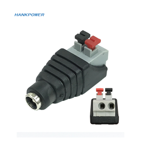 5.5x2.1mm DC erkek dişi konnektör vidasız DC güç adaptörü konnektörü fiş tel pres terminali LED güvenlik kamerası - Product Image 2