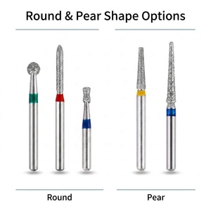 Paquete de 10 Fresas Dentales de Diamante de Alta Velocidad <span class=keywords><strong>FG</strong></span> 1.6mm, Brocas de Acero Inoxidable, Forma de Pera Redonda - Product Image 4