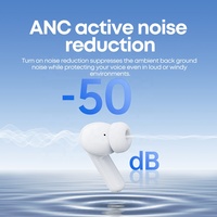 Écouteurs sans fil à réduction de bruit active de qualité supérieure 2024, écouteurs ANC ENC Bluetooth TWS, écouteurs intra-auriculaires étanches pour jeux