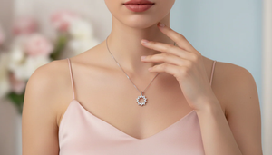 Pendentif en or avec diamant éternel élégant, diamants naturels, bijoux fins pour célébrer les moments importants et les moments spéciaux de l'amour - Product Image 5