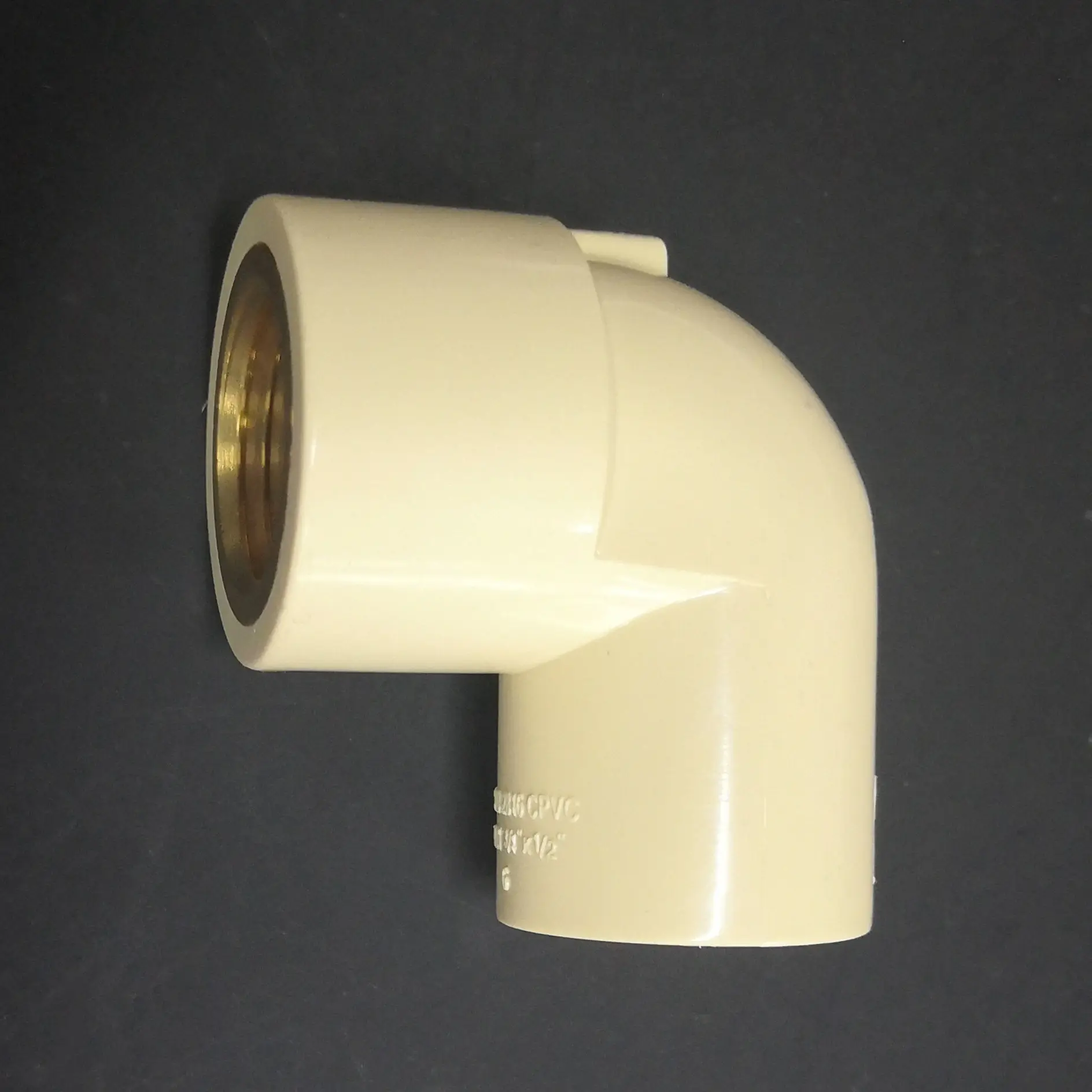 China factory wholesale ASTM D2846 NSF certificate CPVC pipe fittings 3/4 * 1/2 cpvc copper thread elbow