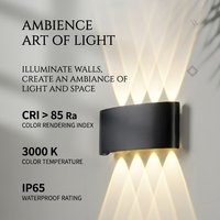 Lumière murale à détecteur de mouvement extérieur, IP65, étanche, en aluminium, LED, pour jardin et couloir