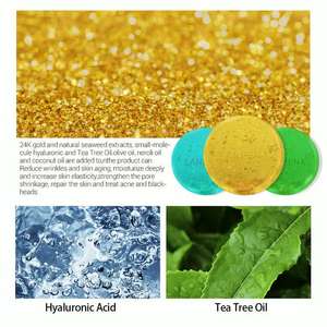 Vente en gros <span class=keywords><strong>de</strong></span> savon nettoyant pour les mains acide hyaluronique huile d'arbre à thé huile essentielle cerise blanchissant réparation d'acné - Product Image 2