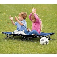 Lit pliant double en acier inoxydable, portable et durable, pour le camping, les voyages, les bébés, l'hôpital et la salle de séjour