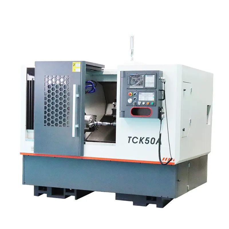 Trung Quốc tck50a CNC nghiêng giường ngang Lathe Haas CNC Lathe sống công cụ