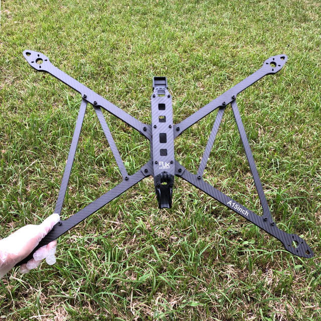 RJX A15 Inch Large Size Long Endurance X-class 3k Twill Matte Carbon Fiber Quadcopter Racing Drone FPV Frame Kit