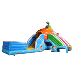 Scivolo d'acqua gonfiabile fondale sottomarino modello con piscina per la vendita - Product Image 1
