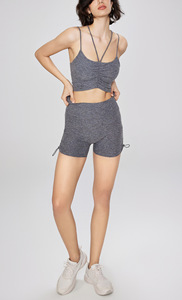 Soutien-gorge de yoga sans couture pour femme Under <span class=keywords><strong>Lulu</strong></span> Custom Nude Feel, maintien élevé, fines bretelles, effet deux pièces, dos nu - Product Image 5