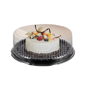 Dùng một lần Vòng nhựa bánh <span class=keywords><strong>container</strong></span> với mái vòm nắp, hộp nhựa để sử dụng thực phẩm hoặc bao bì vỉ - Product Image 2