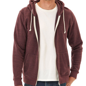 Sweat à capuche zippé pour homme, taille adulte, personnalisé, en tissu polaire respirant, fabrication de vêtements décontractés solides, chaud pour l'hiver - Product Image 1