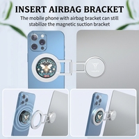 Support magnétique universel pour ordinateur portable et téléphone, flexible, en alliage d'aluminium, multi-angles, super fin, compatible avec les appareils de 4 à 10 pouces, OEM ODM