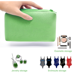Factory Embossed Logo Insulated Waterproof <strong>Cosmetic</strong> <strong>Bag</strong> Swimming Neoprene Makeup <strong>Bag</strong> Zipper - Product Image 6
