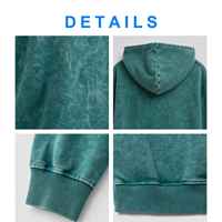 Hoodie Pria Grosir Model Pullover Logo Custom 420G Bahan Tebal Vintage Motif Batik Ukuran XL Oversize Longgar Efek Cuci Water Fit
