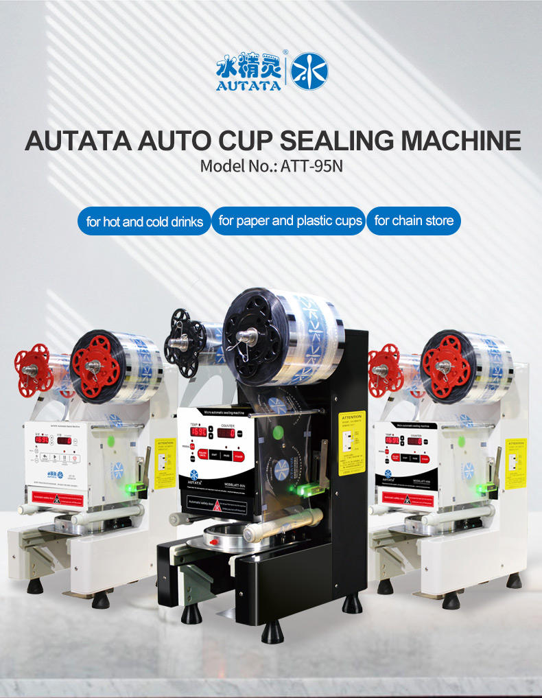 AUTATA 90/95MM Automatic Plastic Cup Sealing Machine ATT-95N for