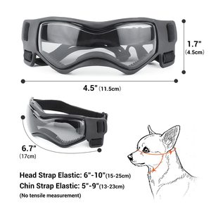 Lunettes pour chien avec protection UV, lunettes de soleil pour animaux de compagnie pour l'équitation et la conduite en plein air, monture souple et confortable, lunettes pour chien cool/ - Product Image 5
