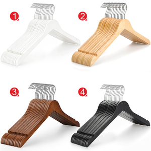 Perchas de madera LINDON ultrafinas de 0.7 cm, perchas ahorradoras de espacio para camisas, vestidos y chaquetas - Product Image 1