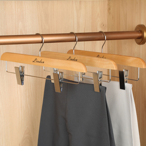 Tùy Chỉnh Bằng Gỗ Phù Hợp Với Móc Áo Sang Trọng Chất Lượng Cao Không Trượt Lindon Móc Áo Cho Áo Quần Áo Sơ Mi - Product Image 5