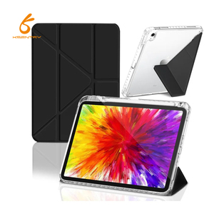 Soporte logotipo personalizado Auto Sleep Wake Smart cubierta magnética transparente PC PU Funda de cuero para <span class=keywords><strong>Ipad</strong></span> Pro 13 pulgadas M4 2024 - Product Image 2