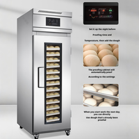 Armoire de Fermentation Réfrigérée pour Pâte à Pâtisserie, 18 Plateaux, en Acier Inoxydable, Double Porte, pour Boulangerie et Pizzeria