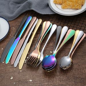 Wedding Hotel Stainless Steel 4 Piece <b>Sets</b> Tableware <b>Set</b> Include <b>Knife</b> <b>Fork</b> <b>Spoon</b> Mirror Polished Silverware <b>Set</b> - Product Image 2