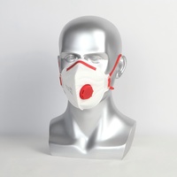 Masque anti-poussière de protection réutilisable, pliable et équipé de valves, respirateur style bandeau à 6 plis JADA certifié CE