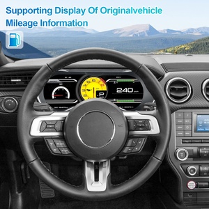 NaviHua Nouveau design pour Ford Mustang 2015-2024, tableau de bord numérique pour voiture, écran LCD de 15,8 pouces, compteur de vitesse automobile, cockpit virtuel - Product Image 5