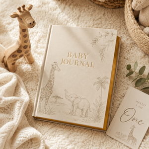Carnet de souvenirs de bébé LABON personnalisé, couverture rigide en lin, suivi <span class=keywords><strong>des</strong></span> étapes importantes, livre de souvenirs de nouveau-né, carnet de <span class=keywords><strong>grossesse</strong></span>, journal avec dorure à chaud - Product Image 4