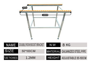 Goshen industriel personnalisé épaissi en acier inoxydable flux Rail rouleau coulissant étagère <span class=keywords><strong>charpentier</strong></span> structure pliée pivotant - Product Image 5