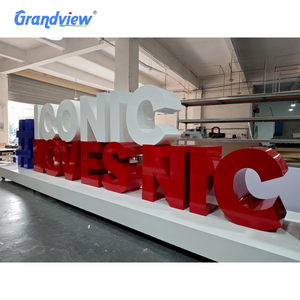 Insegna a Lettere Luminose Grandi Autoportanti con Illuminazione Frontale Personalizzata di Fabbrica, Lettere Scatolate Giganti a LED 3D - Product Image 2