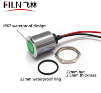 Feux de stop/feux arrière LED FILN 22 mm 12 V/24 V, bande lumineuse concave en métal, feux latéraux, IP67, certifiés TUV CE pour usine certifiée