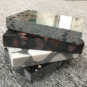 Carrelage en terrazzo de haute qualité à prix de gros, pierre de bordure de <span class=keywords><strong>piscine</strong></span>, carrelage d'<span class=keywords><strong>escalier</strong></span> en terrazzo, carrelage en terrazzo beige classique - Product Image 3