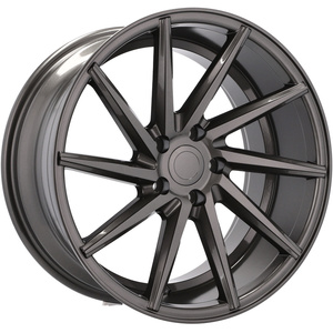 หน้าปัดเครื่องสีเทา19X8.5นิ้วสำหรับรถยนต์นั่งส่วนบุคคลขอบล้อแม็ก5X112สำหรับ <span class=keywords><strong>AUDI</strong></span> <span class=keywords><strong>A5</strong></span> S5 B8 B9 A6 A7 Q2 Q3 Q5สำหรับ <span class=keywords><strong>Vossen</strong></span> - Product Image 3