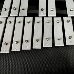 Sinomusik Double touches 25 notes touches métalliques xylophone et Glockenspiel instrument de musique à <span class=keywords><strong>percussion</strong></span> potable avec étui - Product Image 6