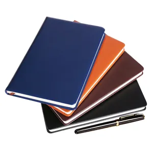 制造商定制印刷 a5 学校 pu 皮革笔记本日记