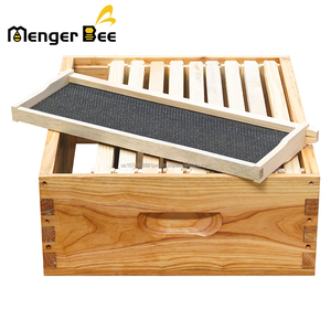 High Quality Langstroth Beehive Super <b>Box</b> Fir/<b>Pine</b> Foundation Sheet 10 Frames New Condition Dovetail Joint Bee Farm 2 Year - Product Image 1