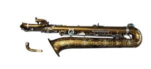 Saxofón Barítono de Música Oriental - Tono Grave A - Estilo Yani - Lacado en Oro Champán - Product Image 4