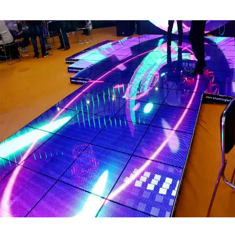 High Protection LED Video Dance Floor P2.5 Interactive Full Color Video Dance Floor Tile