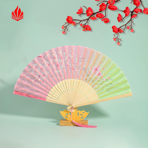 Abanico de mano de bambú tradicional grabado personalizado para festivales; para el Año Nuevo chino Coachella <span class=keywords><strong>Salsa</strong></span> Dance Christmas Angel Music - Product Image 6