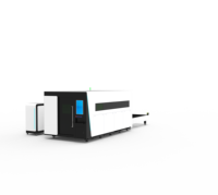 Machine de découpe laser CNC 3KW/6KW TS-D3015/6025 à double plateforme, couverture complète, armoire de commande indépendante et stabilisateur de tension