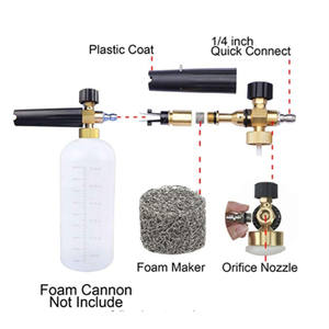 Buse d'orifice pour canon à mousse et fabricant de mousse universel, buse à filetage de 1,1 mm et filtre en maille pour lance à mousse, 3000 PSI - Product Image 6