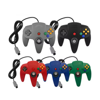 Control Remoto con Cable Largo para Consola Nintendo 64 y PC, Gamepad N64 con Motor de Vibración, Repuesto para N64
