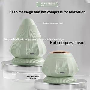 Rodillo de Masaje Eléctrico de 3 Velocidades para Tejido Profundo, Montado en la Pared, con Terapia de Calor, Recargable por USB e Impermeable - Product Image 2