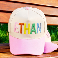 Gorras Personalizadas con Logotipo Bordado en 3D, 5 Paneles, Secado Rápido, Impermeables, Etiqueta Tejida, Gorra de Béisbol de Dos Tonos, Fabricación en Vietnam