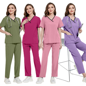 ชุดยูนิฟอร์มแพทย์แบบคอวีสั่งทำพิเศษสำหรับทุกเพศ พร้อมชุดพยาบาลและแพท<span class=keywords><strong>ย</strong></span>์พิมพ์ลา<span class=keywords><strong>ย</strong></span> และชุด<span class=keywords><strong>ย</strong></span>ูนิฟอร์มบุคลา<span class=keywords><strong>ก</strong></span>รทาง<span class=keywords><strong>ก</strong></span>ารแพทย์ - Product Image 2