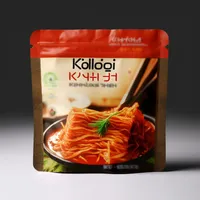 Pochette debout imprimée avec logo personnalisé Sac d'emballage kimchi en plastique de qualité alimentaire à trois joints latéraux avec stockage de cornichons en matériau BOPP/CPP