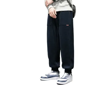 Брюки-джоггеры Fitspi мужские, модные брендовые свободные универсальные Спортивные Повседневные Спортивные штаны оверсайз с широкими штанинами, большие размеры, на осень