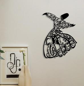 Arte Calligrafica Araba Personalizzata di Mevlana Rumi, Decorazione Murale Islamica, Regalo Musulmano, Arte <span class=keywords><strong>Sufi</strong></span>, Decorazione Darwish - Product Image 6
